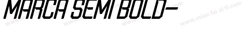 Marca Semi Bold字体转换